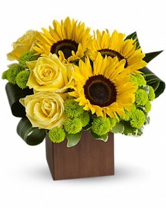 Sunflowers in a Box Fall Flowers