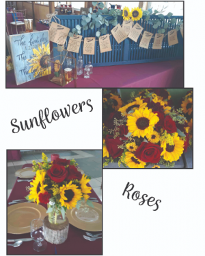 Sunflowers & Roses 
