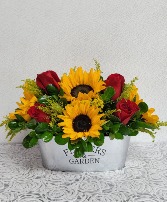 Sunflowers & roses 