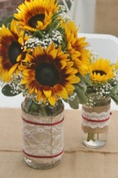 SUNFLOWERS Wedding Centerpiece flowers