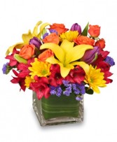 SUN-INFUSED FLOWERS Summer Arrangement