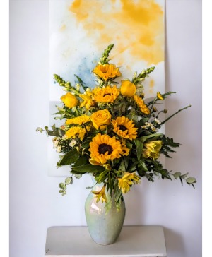 "Sunlight"-Rainbow Collection by Art & Flowers Vase