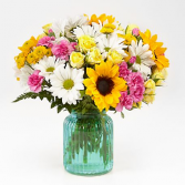 Sunlit Meadows Bouquet Vase Arrangement
