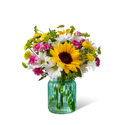 Sunlit Meadows Mason Jar Arrangement