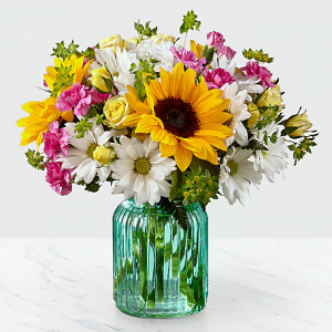 Sunlit Meadows Vase Arrangement in Jacksonville, IL | Barber Florist Sunlit Meadows Vase Arrangement in Jacksonville, IL | Barber Florist