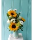 SUNNY AQUA SKIES FLOWER ARRANGEMENT