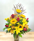 Sunny Autumn Vase Arrangement