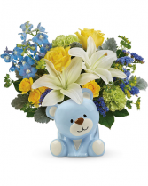 Sunny Cheer Bear Flower Arrangement