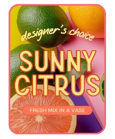 Sunny Citrus – Designer's Choice Flower Arrangement