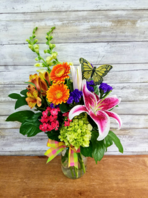 Sunny day mason jar arrangment in Ozone Park, NY | Heavenly Florist Sunny day mason jar arrangment in Ozone Park, NY | Heavenly Florist
