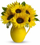 Sunny Day Pitcher of Sunflowers EN-13G