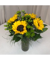 Sunny Delight In cylinder vase