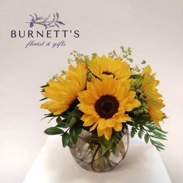 Sunny Flowers  Vase Arrangement in Kelowna, BC | Burnett's Florist