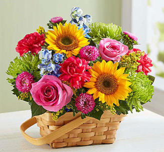 Sunny Garden Basket™ Arrangement