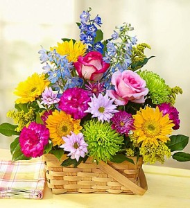SUNNY GARDEN BASKET in Camp Pendleton, CA | CAMP PENDLETON FLORIST SUNNY GARDEN BASKET in Camp Pendleton, CA | CAMP PENDLETON FLORIST