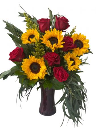 Sunny Love Vase Arrangement in Roy, UT | Reed Floral Design