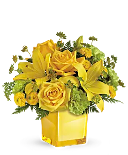 Sunny Mood Bouquet cube