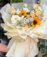Sunny peach rose Bouquet     Hand tied bouquet