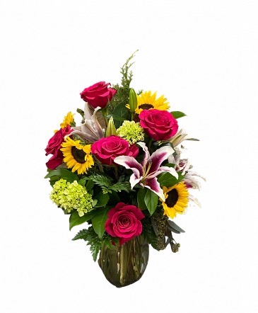 Sunny Day Vased Arrangement in Bozeman, MT | BOUQUETS AND MORE