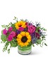 Sunny Rose Garden Flower Arrangement