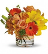 Sunny Siesta Flowers Vase Arrangement