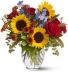 Sunny Skies Floral Vase 