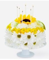 Sunny Smiles Birthday Flower Cake jjs-B53