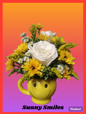 Sunny Smiles Mug Arrangement