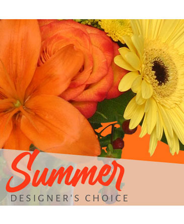 Sunny Summer Florals Designer's Choice in Medfield, MA | Lovell's Florist, Greenhouse & Nursery