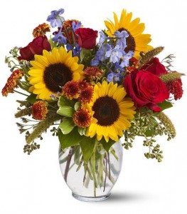 Sunny Sunflowers Vase Arrangement