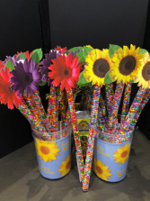 Sunny sunflower seeds- daisy sticks