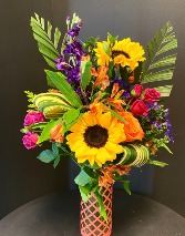 Sunny Tropic Vase Arrangement