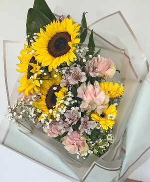 Sunny Wrapped Bouquet  