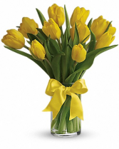Sunny Yellow Tulips Bouquet