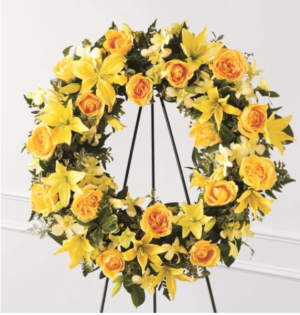 Sunny yellow wreath Wreath