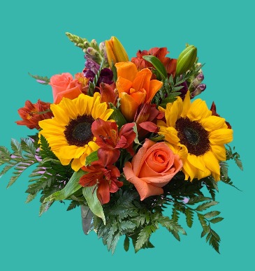 Sunrise Floral Cube Arangement in Clearwater, FL | FLOWERAMA Sunrise Floral Cube Arangement in Clearwater, FL | FLOWERAMA