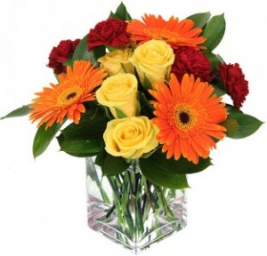 Sunrise Rays Vase Arrangement