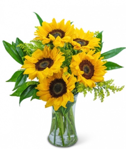 Sunsational Sunflowers  Vase 