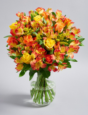 Sunset Birthday Surprise Arrangement in Winston Salem, NC | RAE'S NORTH POINT FLORIST INC. Sunset Birthday Surprise Arrangement in Winston Salem, NC | RAE'S NORTH POINT FLORIST INC.