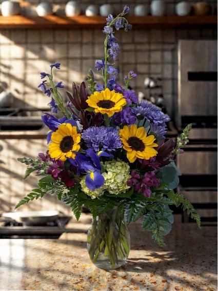 Sunset Bliss Vase Arrangement