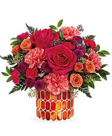 Sunset Blooms Arrangement in Winnipeg, MB | CHARLESWOOD FLORISTS