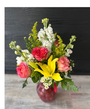 Sunset Bouquet  Vase arrangement 