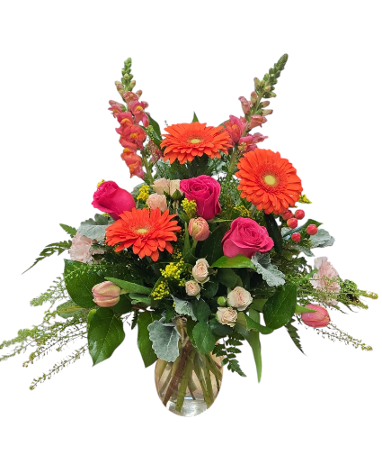 Sunset Bouquet Vase Arrangement
