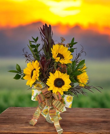 Sunset Harvest Floral Arrangement in Mathiston, MS | MATHISTON FLORIST