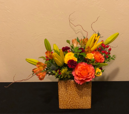 Sunset Passion Keepsake Arrangement