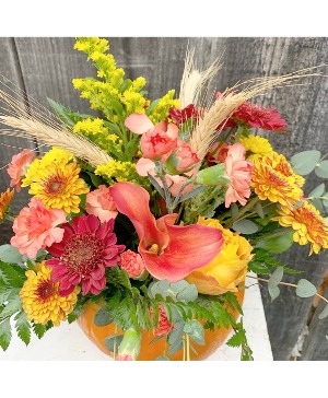 Sunset Pumpkin Arrangement  Centerpiece, Thanksgiving