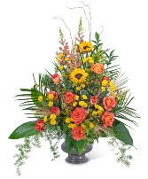 Sunset Reflections Urn Sympathy Arrangement