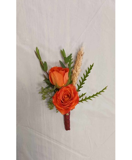Sunset Rose Boutonniere