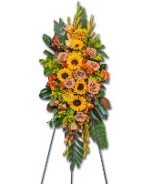 Sunset Serenade Standing Spray Sympathy Arrangement