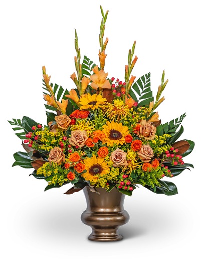 Sunset Serenade Urn Sympathy Arrangement